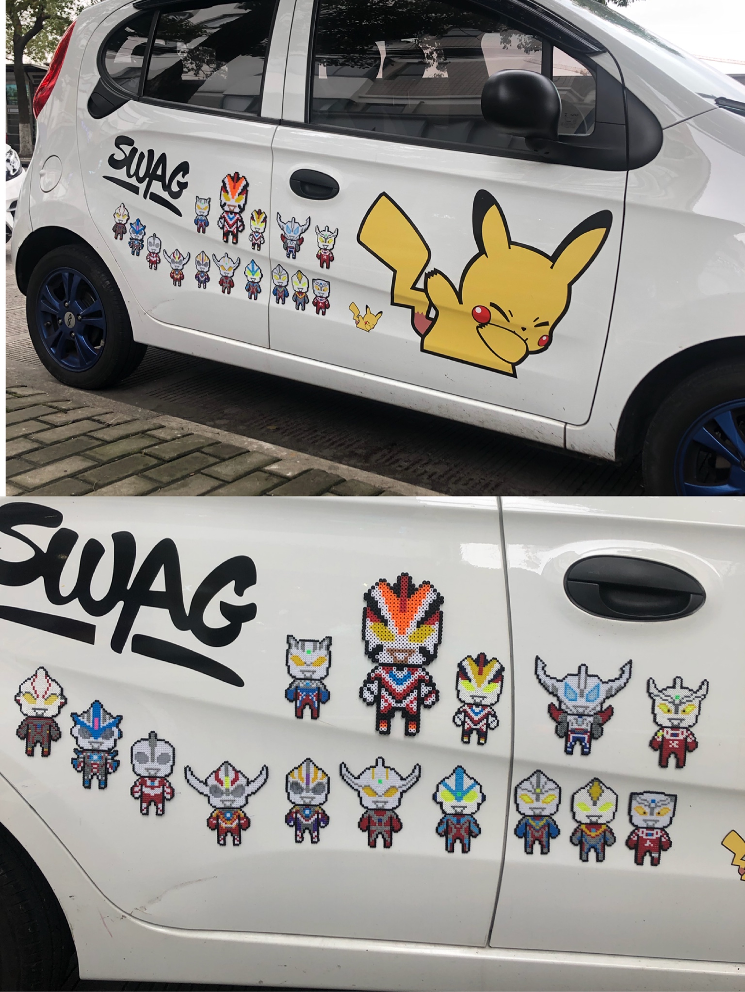 奥特曼像素画/拼豆图纸/30张