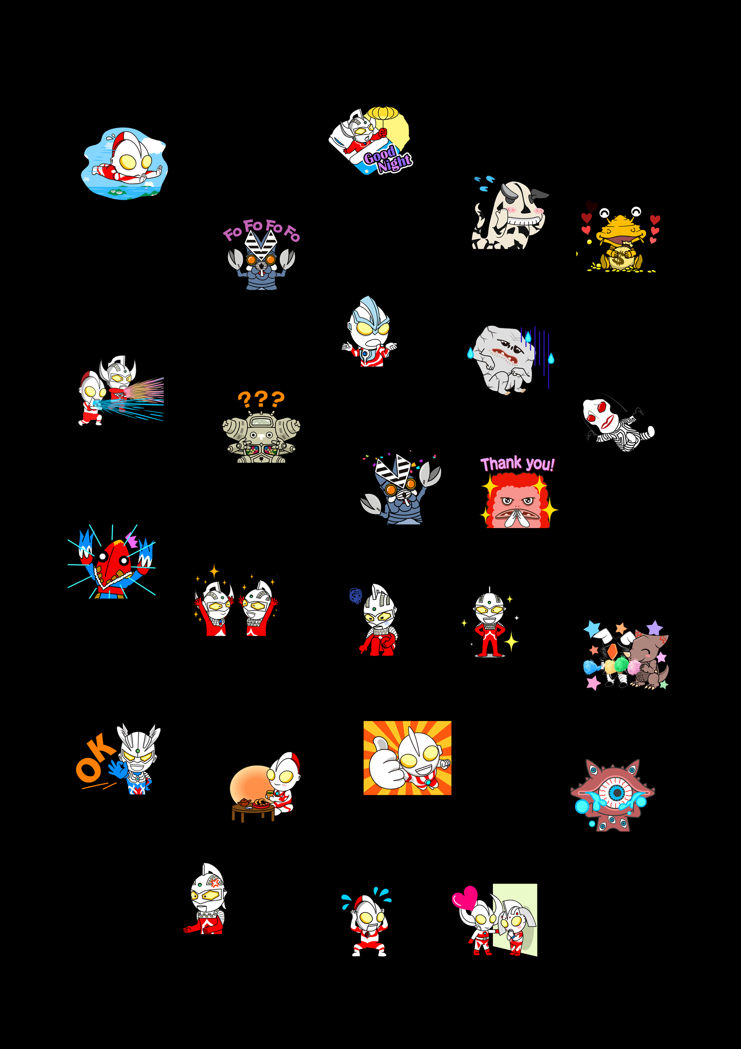 6种超过100张电子手帐贴纸素材第一弹